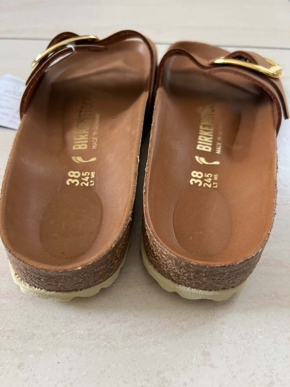 Birkenstock Madrid Big Buckle Sandal in Cognac-Size 38 - Picture 6 of 6